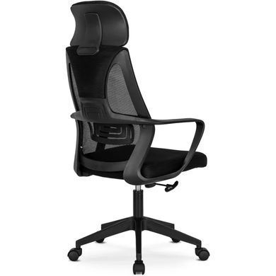 Стілець офісний поворотний MEBEL ELITE ROB, чорний фотографія