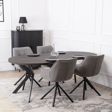 Стул поворотный MEBEL ELITE PEONY Серый фотография