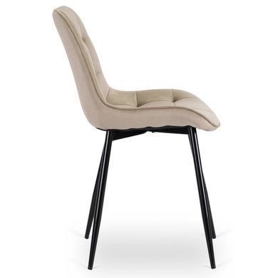 Стул бархатный MEBEL ELITE CHRIS Velvet Беж фотография
