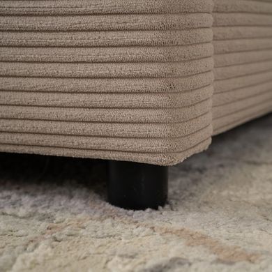 Ліжко двоспальне оксамитове MEBEL ELITE INEZ 140x200 Беж фотографія