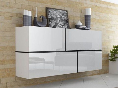 Комод GOYA Cama 170/40 Білий / Чорний фотографія