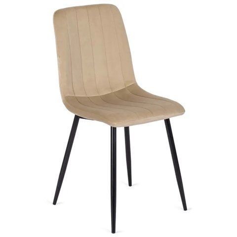 Стул бархатный MEBEL ELITE IBIS Velvet, Бежевый фотография