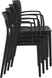 Комплект меблів для кафе Siesta Onto 2 стільці Loft та 1 стіл Sky Black