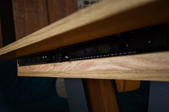 Стол раскладной TORINO B/G Intarsio 140(180)x80 Блэквуд ячменный / Графит фотография