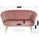 Софа MEBEL ELITE ZENDAYA 138 см Рожевий