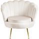 Крісло м'яке оксамитове MEBEL ELITE ANGEL Velvet Кремовий