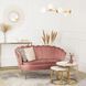 Софа MEBEL ELITE ZENDAYA 138 см Рожевий