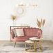 Софа MEBEL ELITE ZENDAYA 138 см Рожевий