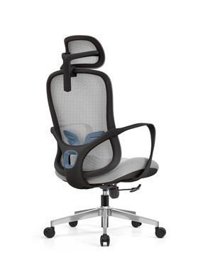 Комп'ютерне крісло Butterfly Light Grey Ergomix Сірий фотографія