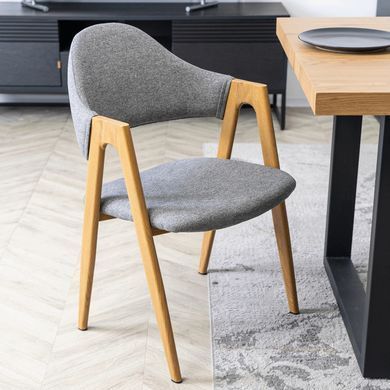 Стул MEBEL ELITE RUIZ, ткань серый фотография