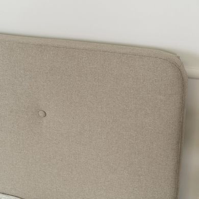 Кровать бархатная MEBEL ELITE MIKEL 160x200 см Беж фотография