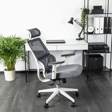 Стул офисный поворотный MEBEL ELITE NICKI серый фотография