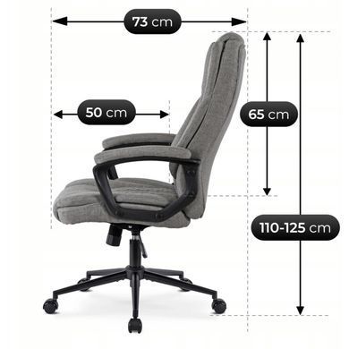 Стілець офісний поворотний MEBEL ELITE PHONIX Сірий фотографія