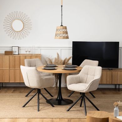 Стул поворотный MEBEL ELITE PEONY Беж фотография