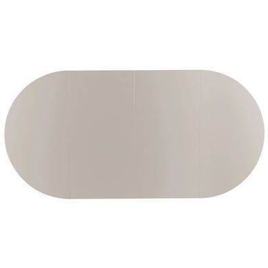 Стіл розкладний круглий MEBEL ELITE DORIAN 80(160)х80 см Кашемір/білий фотографія