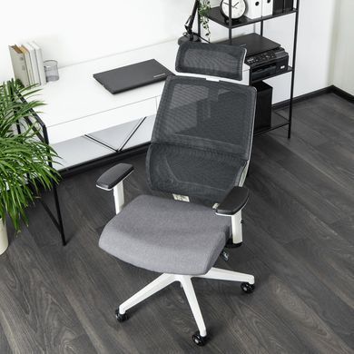 Стул офисный поворотный MEBEL ELITE NICKI серый фотография