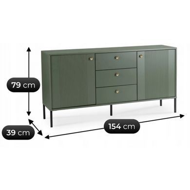 Комод MEBEL ELITE SOFT 154 Зеленый фотография