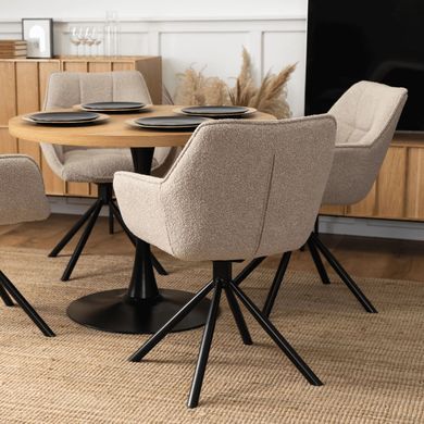 Стул поворотный MEBEL ELITE PEONY Беж фотография