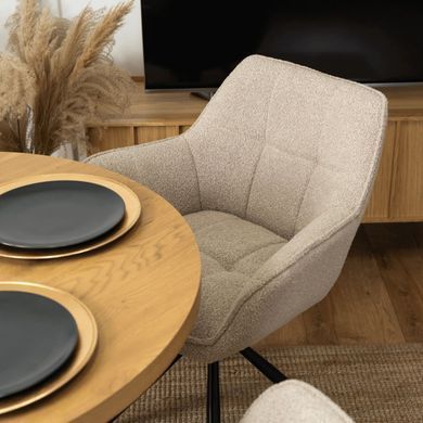 Стул поворотный MEBEL ELITE PEONY Беж фотография