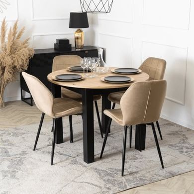 Стілець оксамитовий MEBEL ELITE IRYS Velvet Беж фотографія