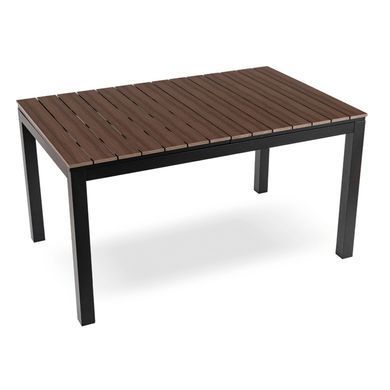 Комплект садових меблів MEBEL ELITE ARGOS FRESNO 6 горіх/чорний