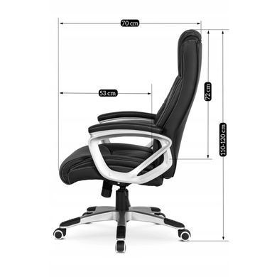 Стул офисный поворотный MEBEL ELITE BRAVO экокожа Черный фотография