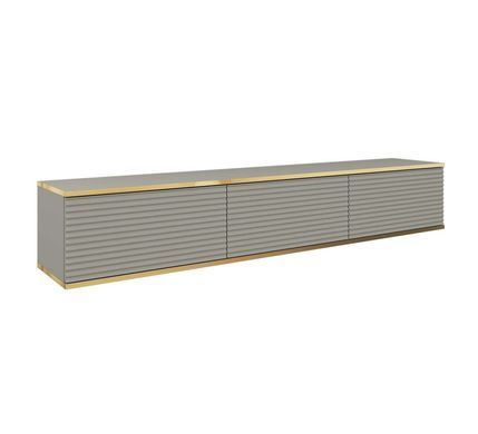 Тумба под ТВ навесная Perfect Home Оро / Oro RTV175 MDF Серый фотография
