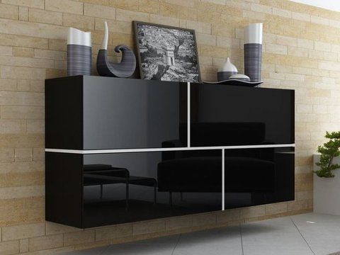 Комод GOYA Cama 170/40 Чорний / Білий фотографія