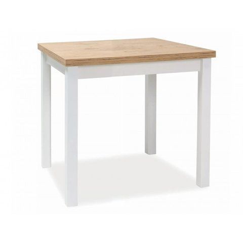 Стол обеденный Adam ADAM 90x65 дуб ланцелот/белый мат ADAMDLB90 фотография