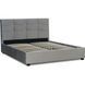 Ліжко двоспальне оксамитове 140x200 MEBEL ELITE TINGA Velvet Сірий
