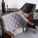 Стілець оксамитовий MEBEL ELITE DAKOTA Velvet сірий / горіховий