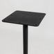 Стол Ibiza Soft light Lovko 70x70 Черный металл/черный