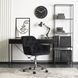 Стілець офісний поворотний оксамитовий MEBEL ELITE MONA Velvet Чорний