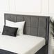 Ліжко двоспальне оксамитове MEBEL ELITE CARLOS Velvet 140x200 см Сірий