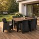 Комплект садових меблів MEBEL ELITE ARGOS FRESNO 6 горіх/чорний