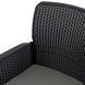 Комплект садових меблів MEBEL ELITE ARGOS FRESNO 6 горіх/чорний