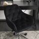 Стілець офісний поворотний оксамитовий MEBEL ELITE MONA Velvet Чорний