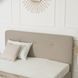 Кровать бархатная MEBEL ELITE MIKEL 160x200 см Беж