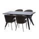 Стіл Обідній KEEN GLASSY 160-240 см Concepto Чорний / Black