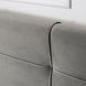 Ліжко двоспальне оксамитове 140x200 MEBEL ELITE TINGA Velvet Сірий