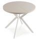 Стол раскладной круглый MEBEL ELITE DORIAN 80(160)х80 см Кашемир/белый фотография