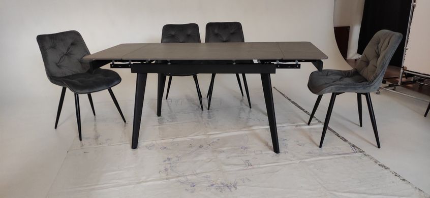 Стіл розкладний TM-86 VETRO 120(180)x80 Айс Грей фотографія