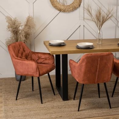 Стул бархатный MEBEL ELITE VIKI Ore Velvet горчица фотография