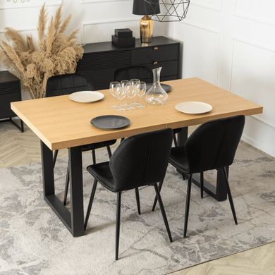 Стілець оксамитовий MEBEL ELITE IRYS Velvet Чорний фотографія