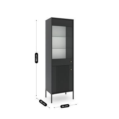 Вітрина SOFT MEBEL ELITE 180 Чорний фотографія