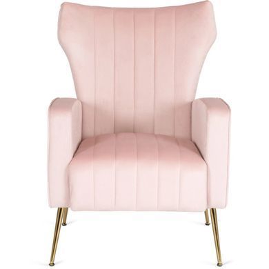 Крісло м'яке DIANA Velvet MEBEL ELITE Рожевий фотографія