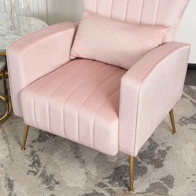 Крісло м'яке DIANA Velvet MEBEL ELITE Рожевий фотографія