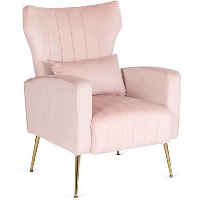 Крісло м'яке DIANA Velvet MEBEL ELITE Рожевий фотографія