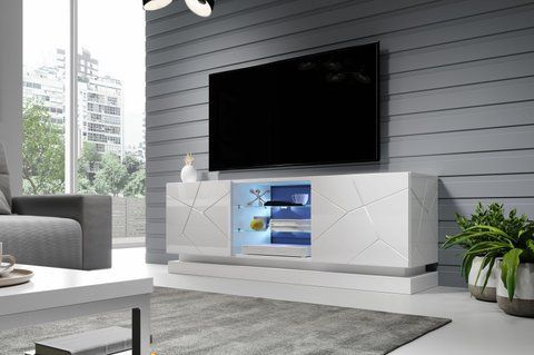 ТВ Тумба QIU RTV Cama 200 Білий / Білий фотографія