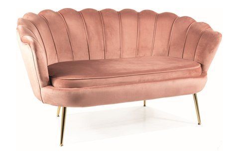 Софа CAMELLIA 2 Velvet Signal Антично Розовый фотография